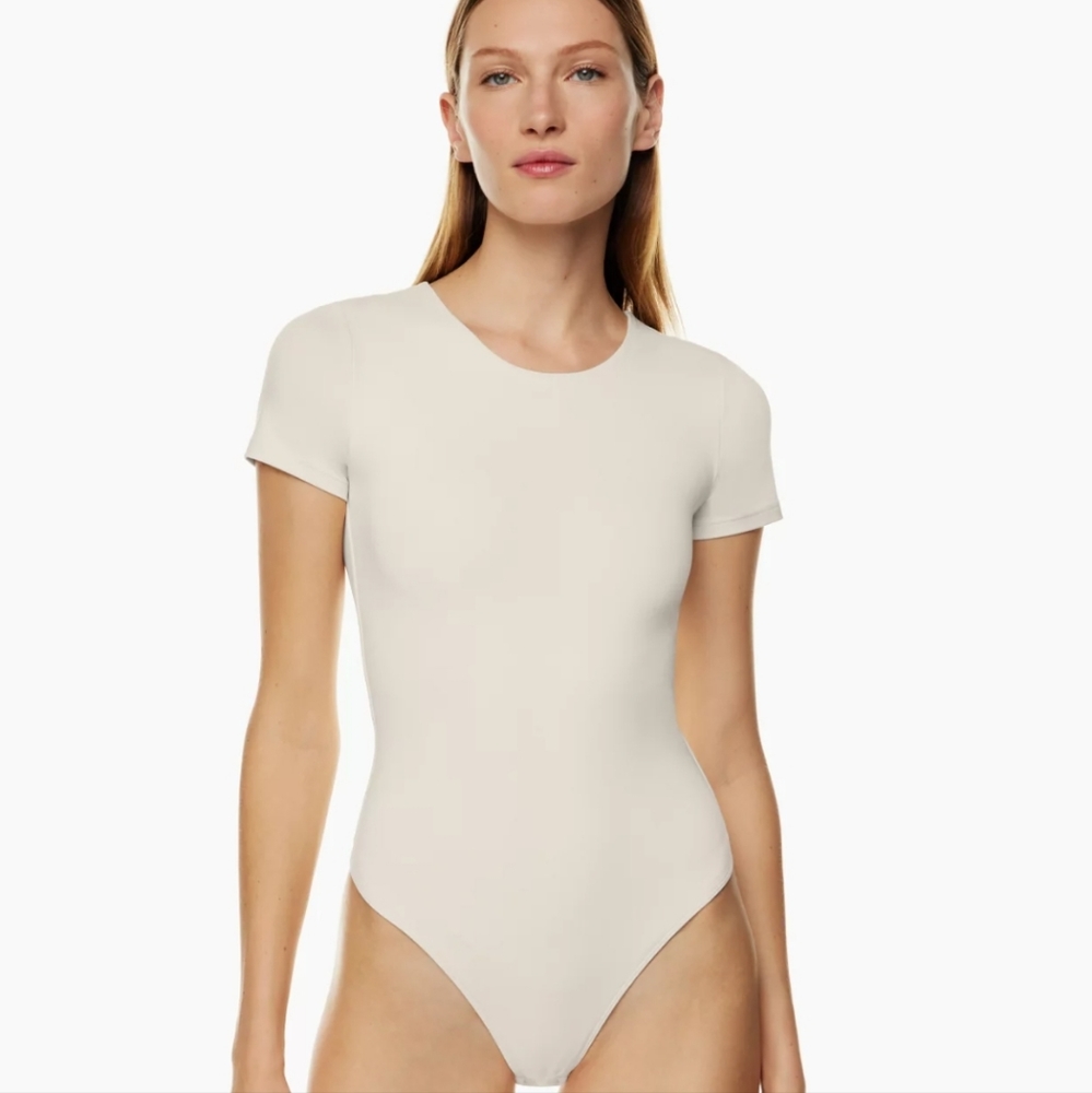 Aritzia babaton crew short sleeve bodysuit